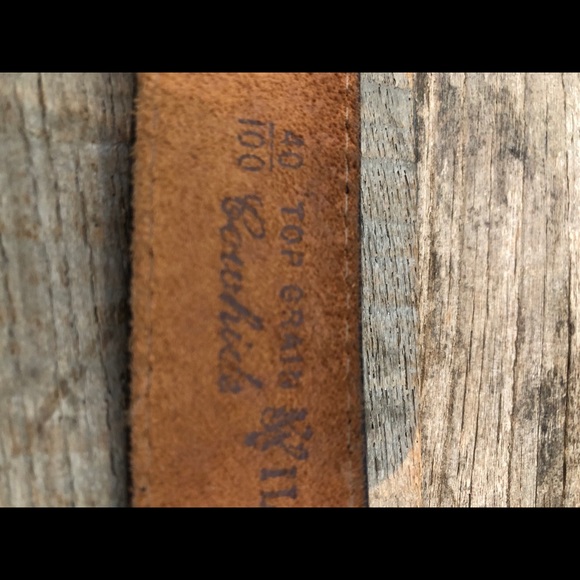 Wild Rose Sheldon Cow Hide belt - Picture 6 of 6